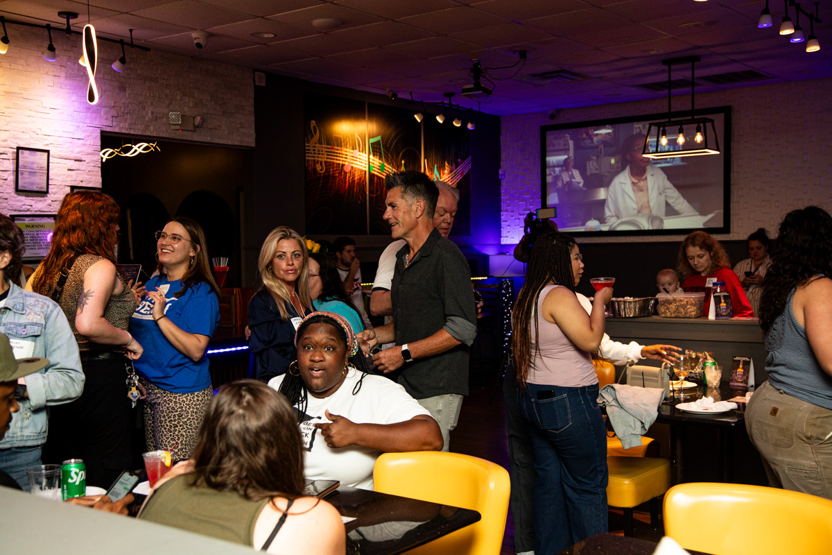 The Aftyn Behn Watch Party at the Gray Fox Bar & Lounge on Oct. 7, 2025. (Jordan Renfro)