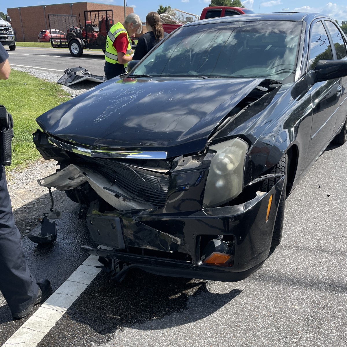 UPDATE Slingshot motorcycle crashes with car, truck on Trenton Road
