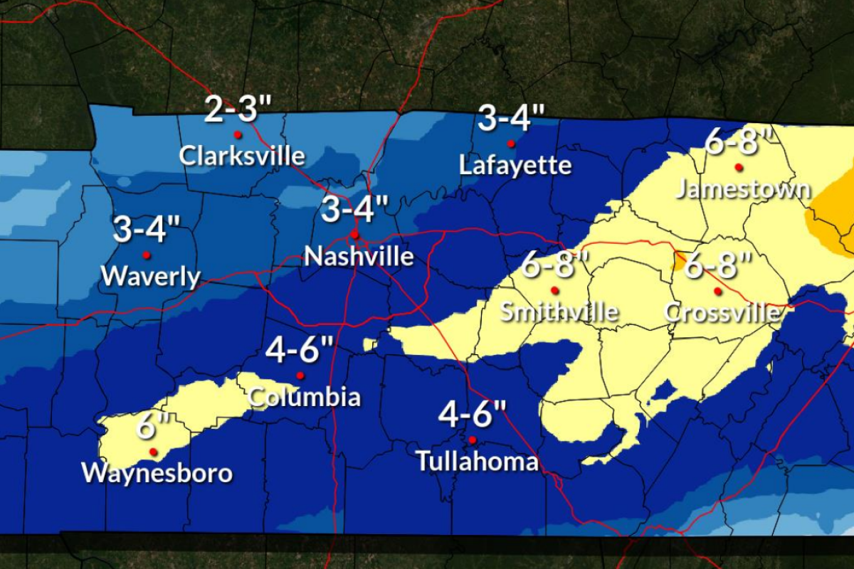 UPDATE Winter Storm Warning issued, 30 chance for 3plus inches of