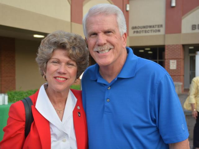 Kim McMillan and Geno Grubbs in May 2018. (Clarksville Now archives)