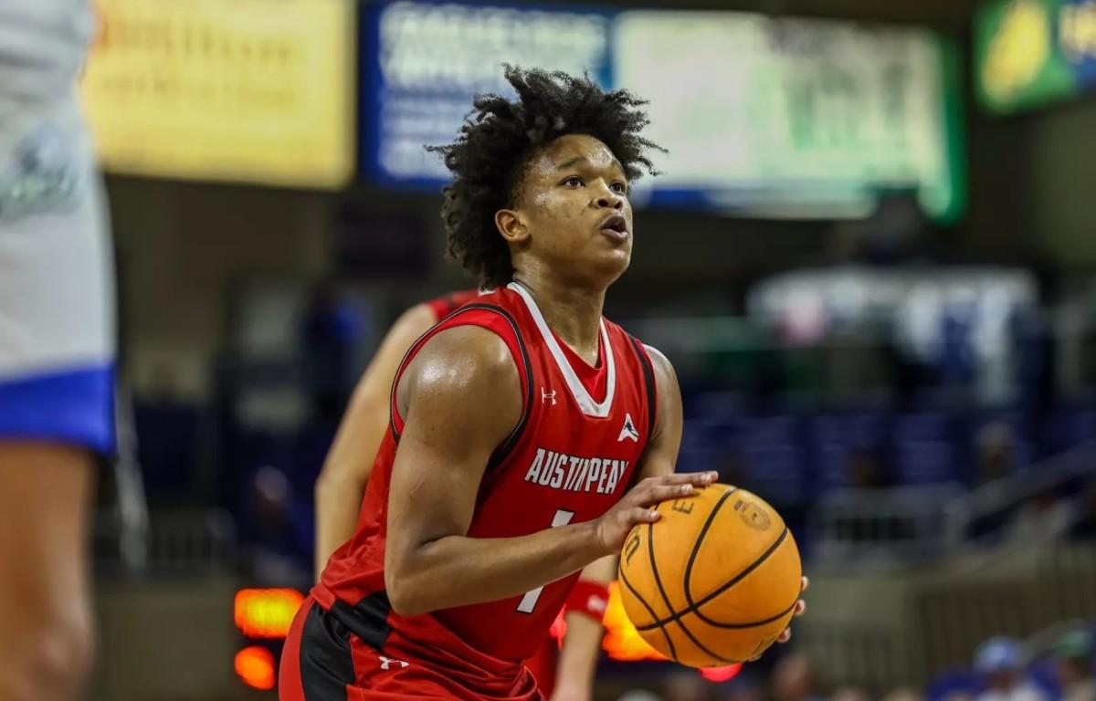 Zyree Collins with Austin Peay State University basketball on Jan. 12, 2026. (Alex Allard, APSU Athletics, contributed)
