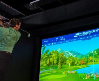 The new golf simulator at Oak Hills Golf Course in Greenbrier. (Contributed)