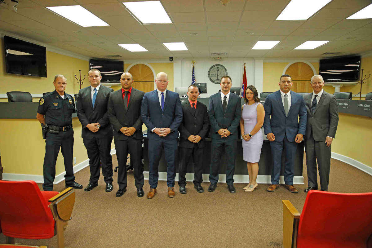 Seven new police cadets take oath of office Seven new police cadets take oath of office