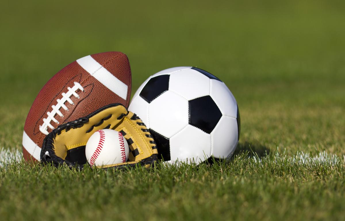 various sports equipment
