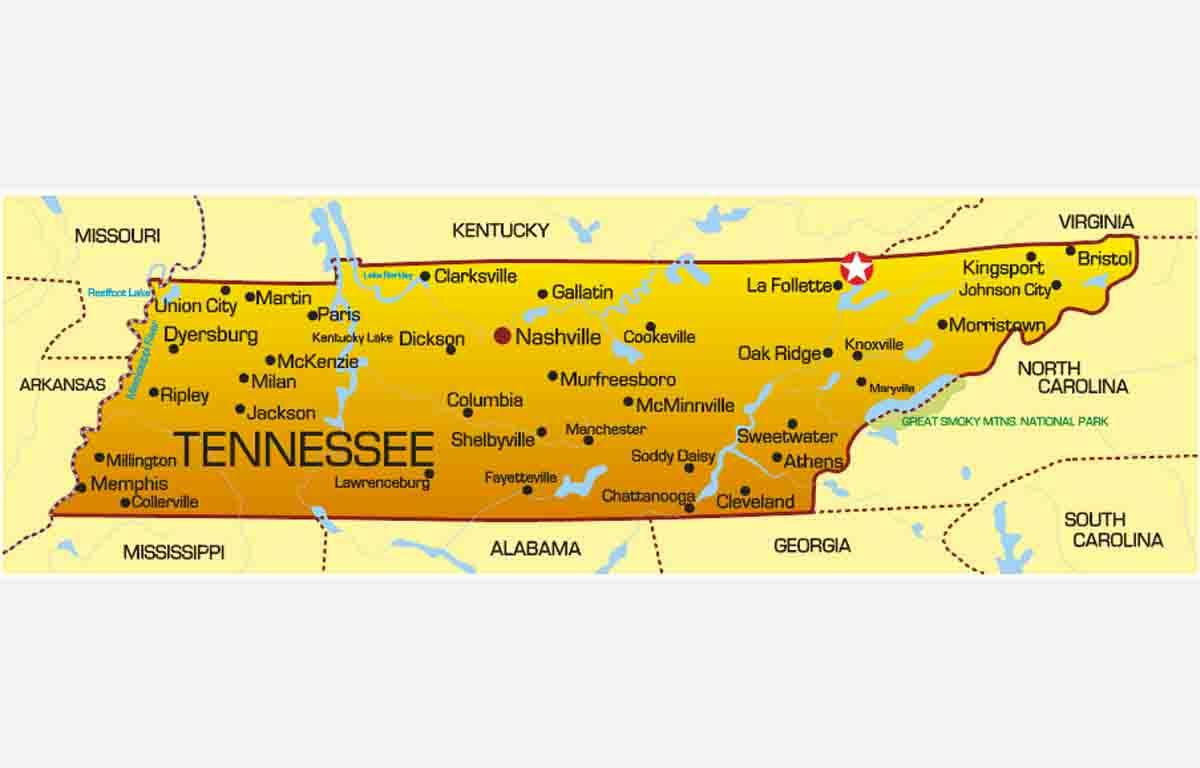 tennessee map