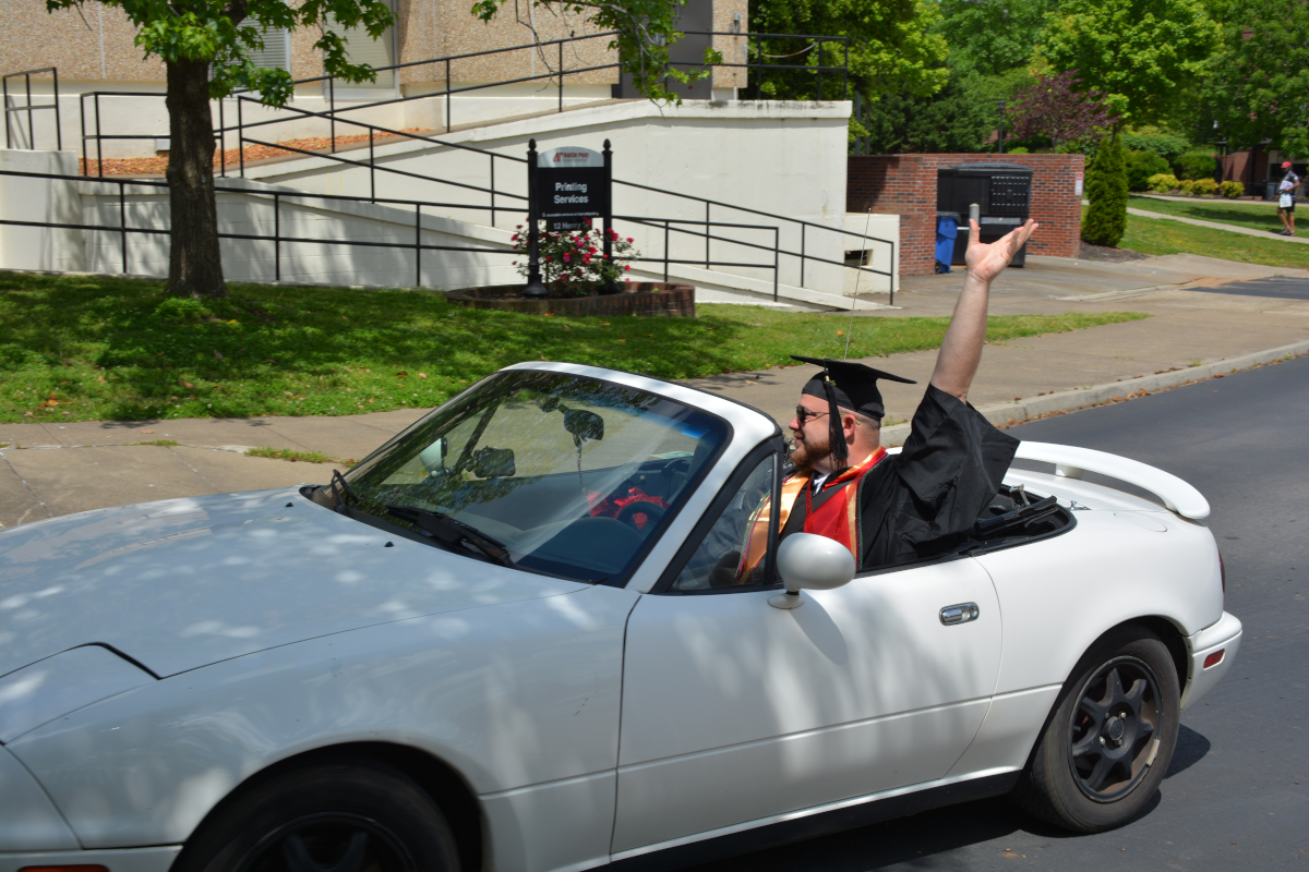 Austin Peay celebrates graduates with drive-thru pinning ceremony
