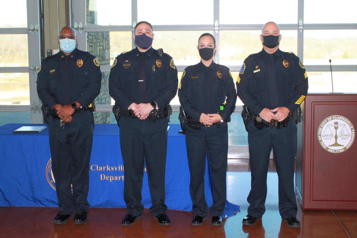 Clarksville Police promote eight officers