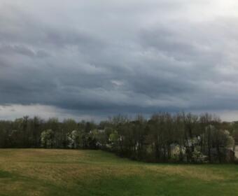 A line of thunderstorms near Clarksville, seen from Old Russellville Pike. (Chris Smith)