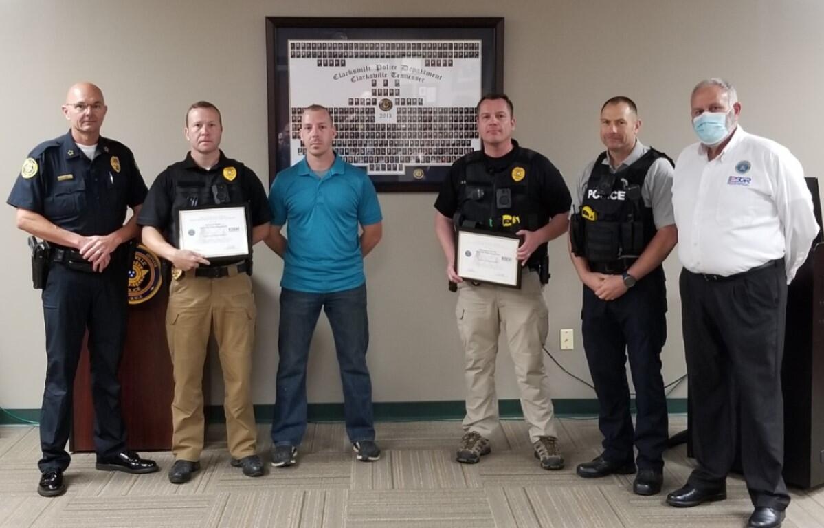 Sergeants Vince Duke and Ray Carroll were honored with the Patriot Award. (Contributed)