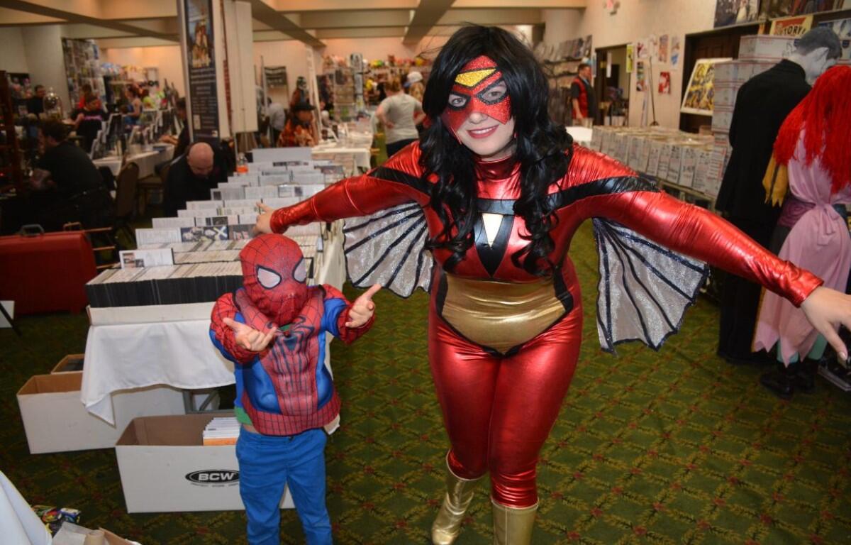 Spider folks at a comic convention. (Clarksville Now)