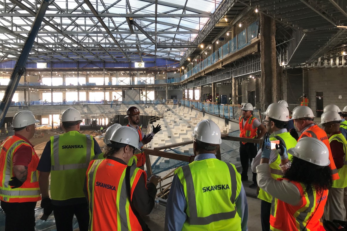 F&M Bank Arena’s 3 main sections coming into focus in downtown Clarksville