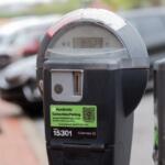 Analog parking meter in downtown Clarksville with a Parkmobile option. (Contributed)
