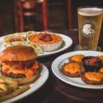 Blackhorse Pub & Brewery's Cletus burger, fried green tomatoes and pimento cheese dip. (Blackhorse, contributed)
