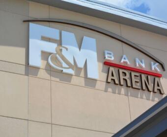 F&M Bank Arena under construction on, Aug 8, 2022. (Lee Erwin)
