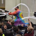 Mr. Rich mixes potions at the 9th Annual Clarksville-Montgomery County Public Library Harry Potter Book Night on Feb. 2, 2023. (Lee Erwin)