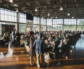 The Clarksville Area Chamber of Commerce Dinner and Gala at the Wilma Rudolph Event Center on May 23, 2023. (Wesley Irvin)