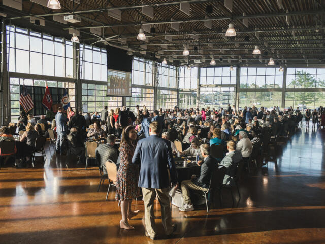 The Clarksville Area Chamber of Commerce Dinner and Gala at the Wilma Rudolph Event Center on May 23, 2023. (Wesley Irvin)