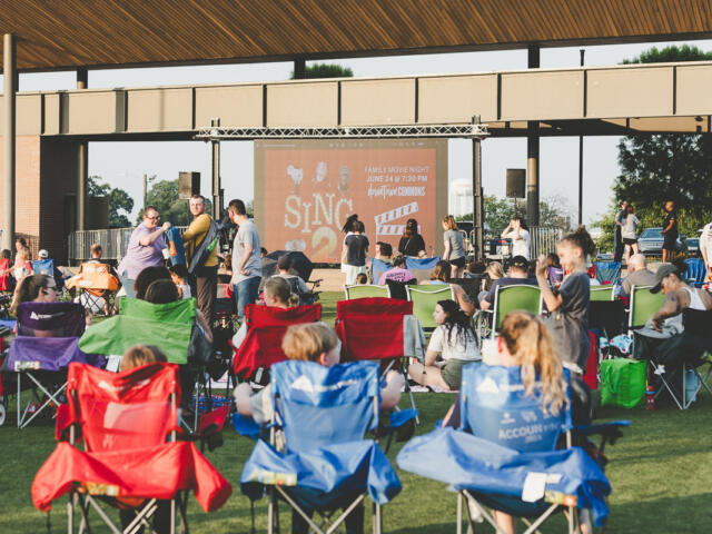 Families gathered at the Downtown Commons as Montgomery County Parks and Recreation presented Sing on June 26, 2023. (Wesley Irvin)