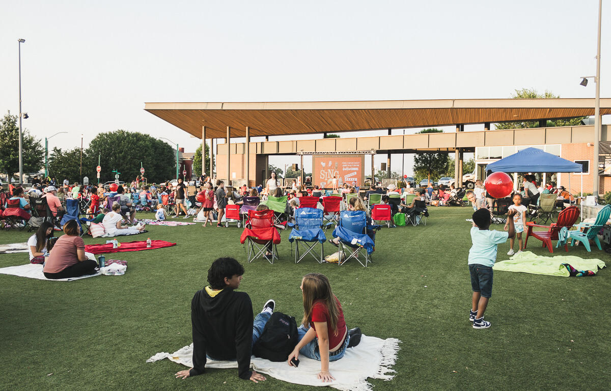 Families gathered at the Downtown Commons as Montgomery County Parks and Recreation presented Sing on June 26, 2023. (Wesley Irvin)