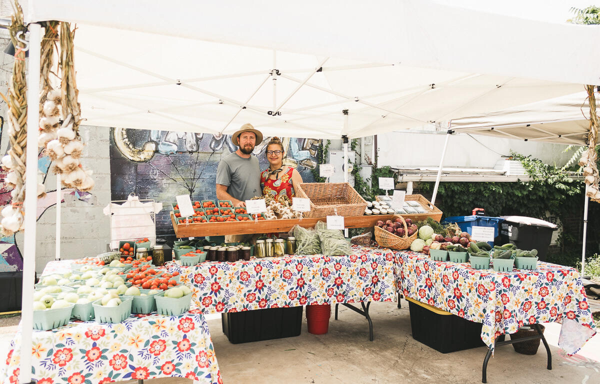 Local vendors gather for Sunday on Strawberry, July 2, 2023. (Wesley Irvin)