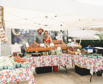 Local vendors gather for Sunday on Strawberry, July 2, 2023. (Wesley Irvin)