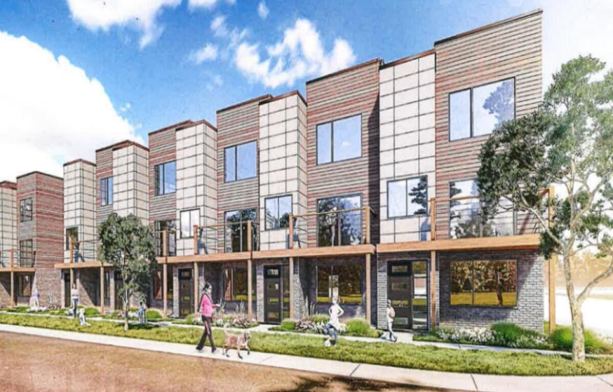 Rendering of PUD on Pea Ridge Road for Singletary Investment. (J. Clark Architecture and Design)