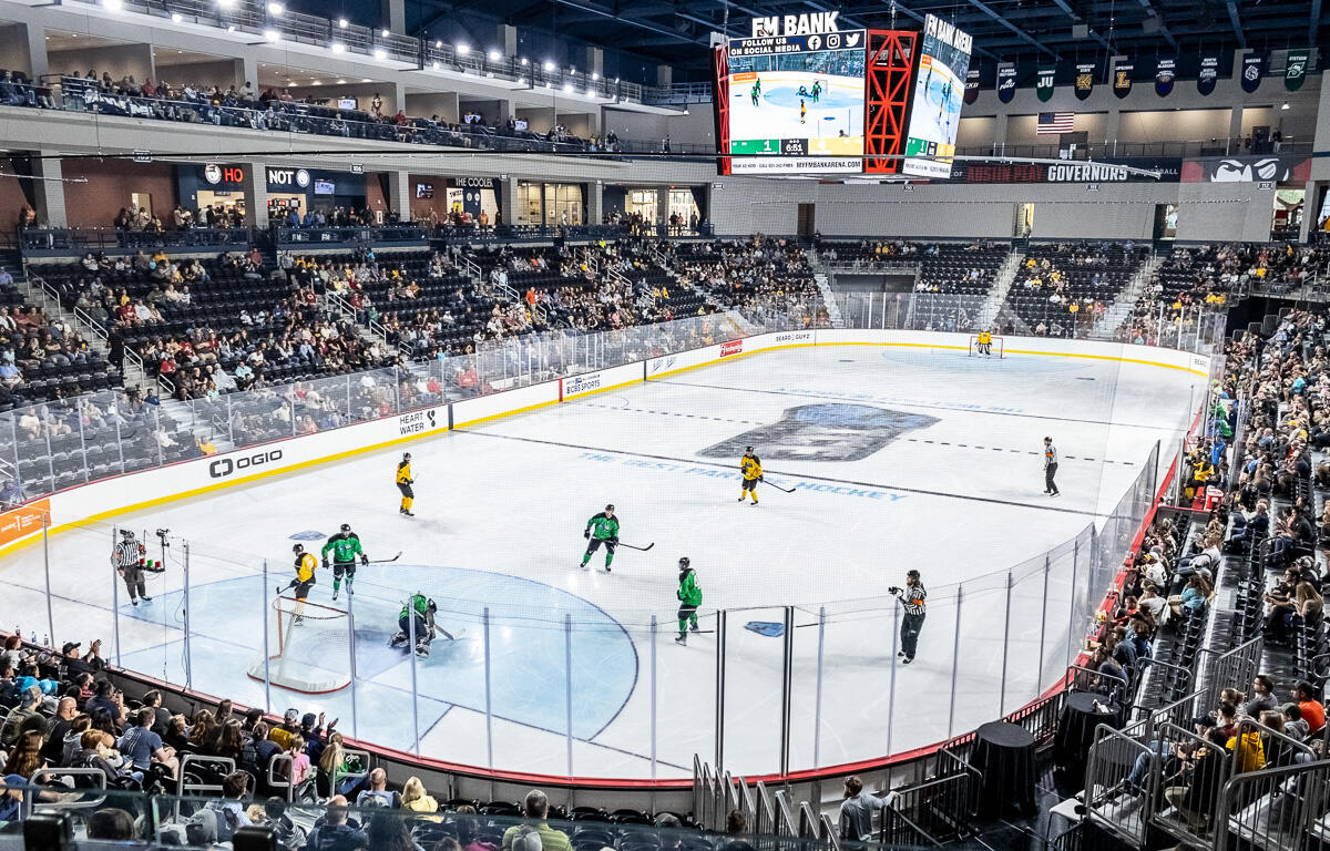 3ICE hockey at F&M Bank Arena on August 2, 2023. (Wesley Irvin)