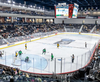 3ICE hockey at F&M Bank Arena on August 2, 2023. (Wesley Irvin)