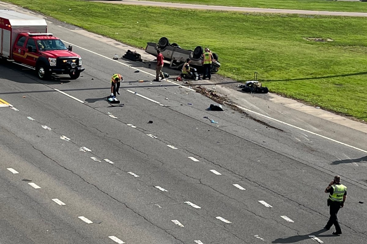 UPDATE: Wilma Rudolph Boulevard back open after pickup truck crash