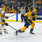 Nashville Predators Gold Star Showcase at F&M Bank Arena on Sept. 28, 2023. (Wesley Irvin)