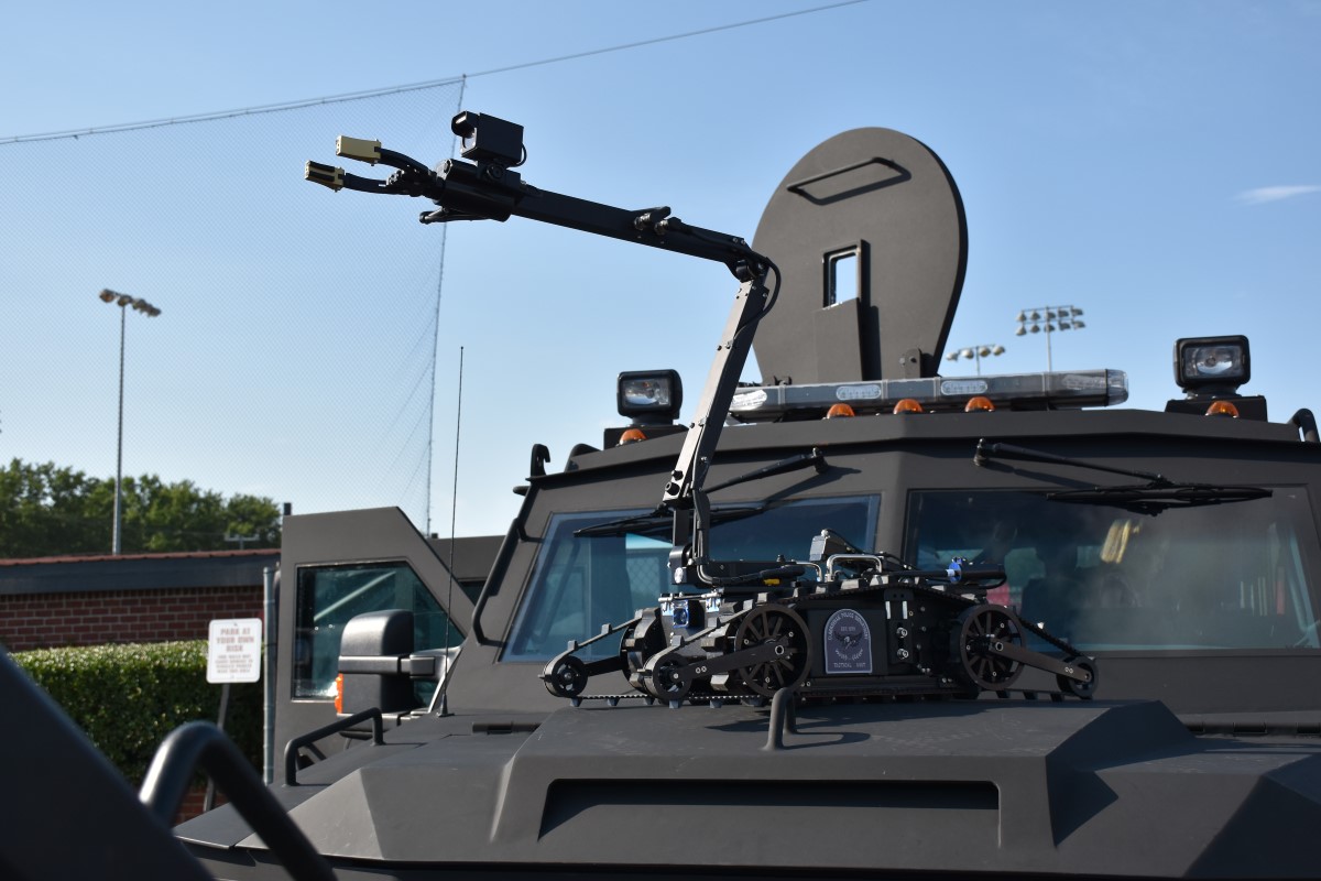 Police TAC Team conducting training exercise in northeast Clarksville
