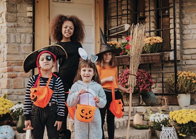 Trick-or-treating.