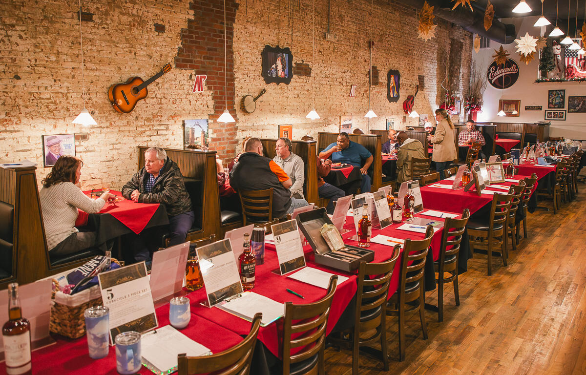 Crisis 2-1-1 An Angel's Share Affair Fundraiser at Edward's Steakhouse on December 5, 2023. (Wesley Irvin)