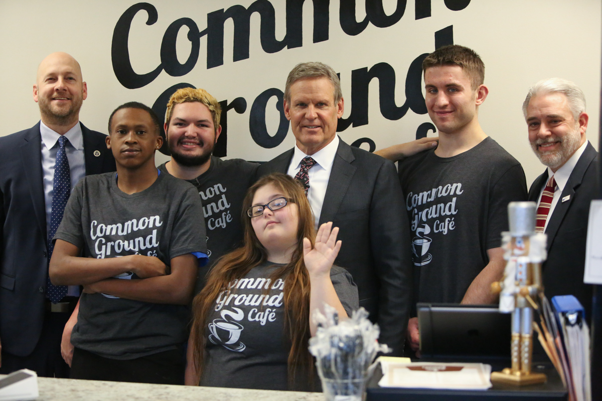 Gov. Bill Lee tours Common Ground Cafe in Clarksville, where people with disabilities gain job training