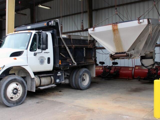 A City of Clarksville brine truck getting ready for road treatments. (City of Clarksville, contributed)
