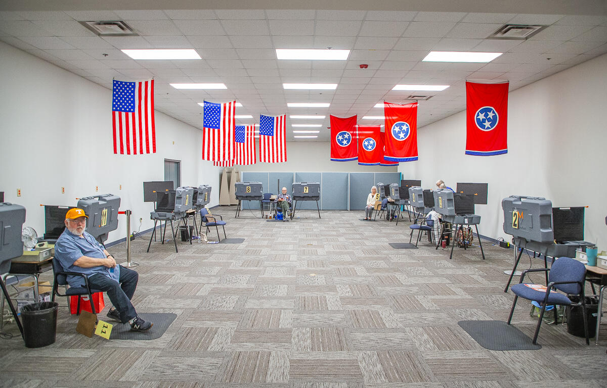 Montgomery County Election Commission on February 14, 2024. (Wesley Irvin)