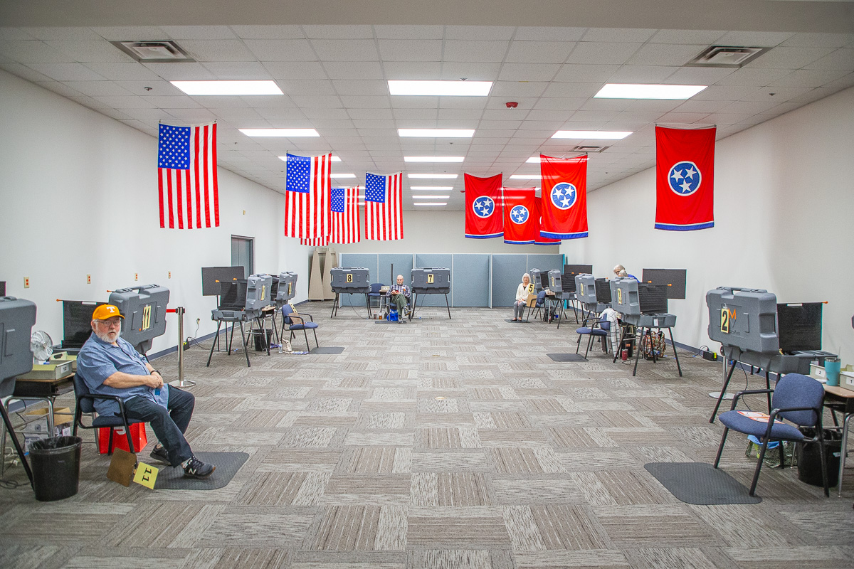 Montgomery County Election Commission on February 14, 2024. (Wesley Irvin)