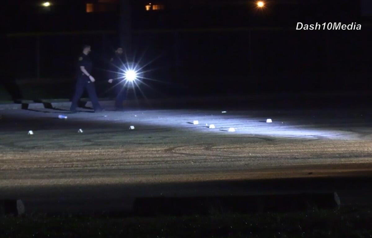 UPDATE: Woman shot near basketball courts behind Kenwood Elementary in