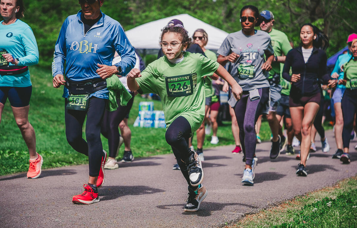 Inaugural Clarksville Greenway 8K Run on April 21, 2024. (Wesley Irvin)