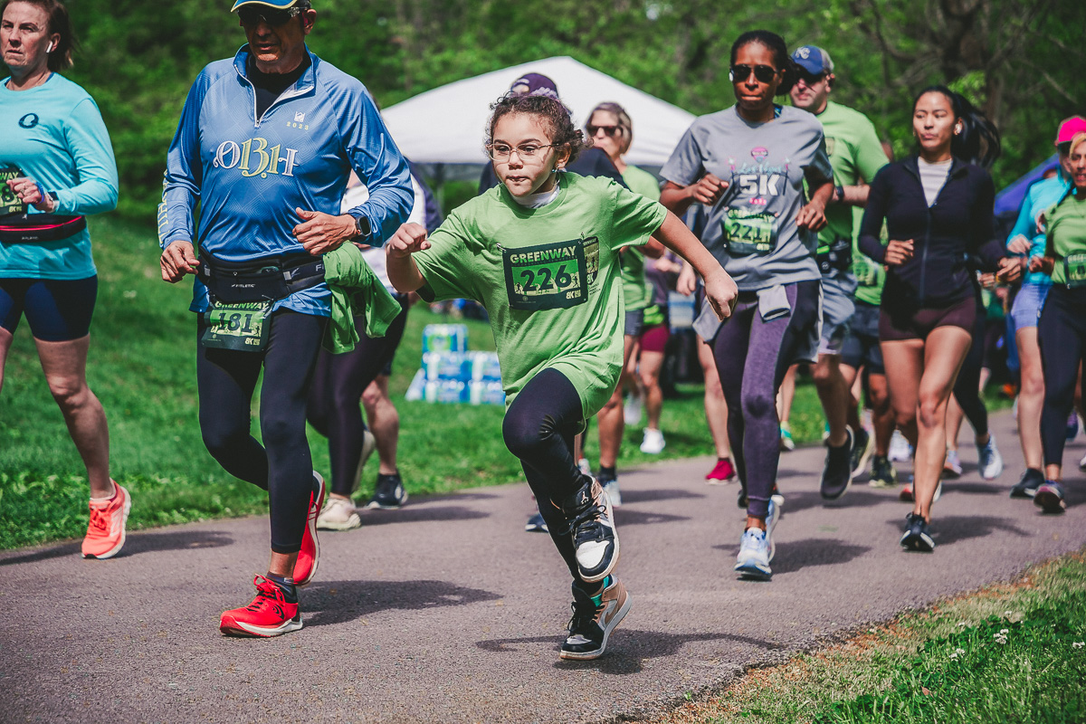 Inaugural Clarksville Greenway 8K Run on April 21, 2024. (Wesley Irvin)