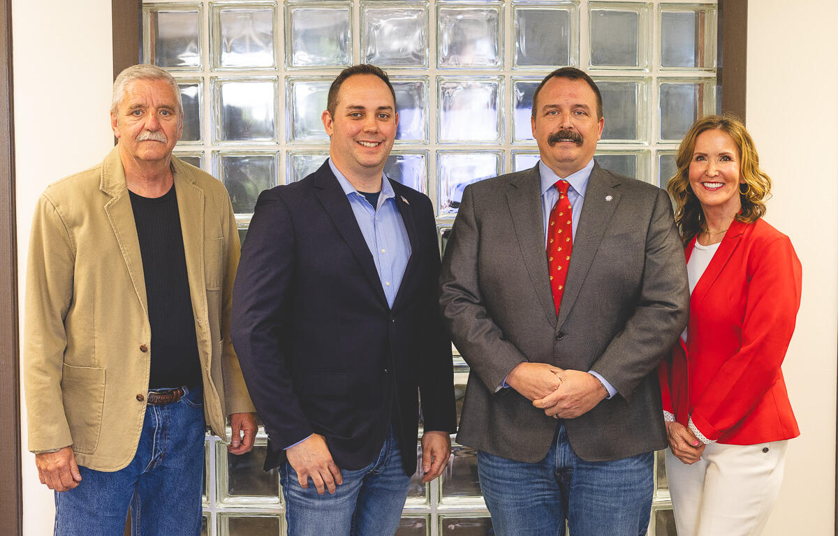 Greg Gilman, Aron Maberry, Joe Smith, and Carol Duffin at the Clarksville Now Candidate Forum on May 1, 2024. (Wesley Irvin)