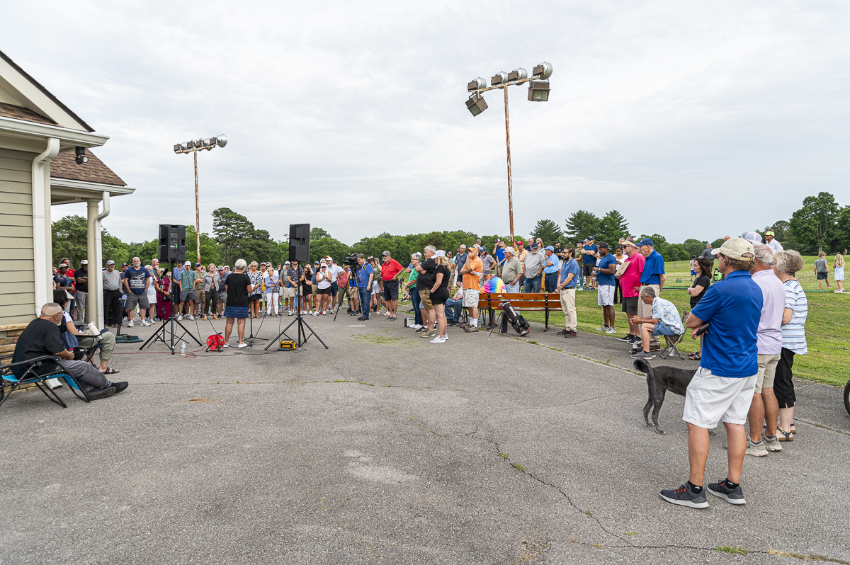 Supporters gather for Save the Mason Rudolph Golf Course Rally | PHOTOS