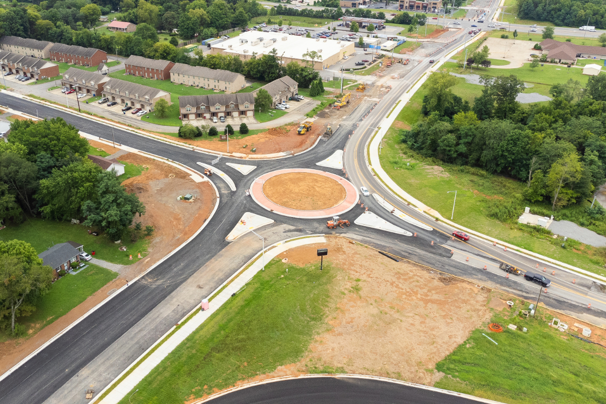 Are you ready for roundabout? Whitfield/Needmore traffic circle opens next week in Clarksville