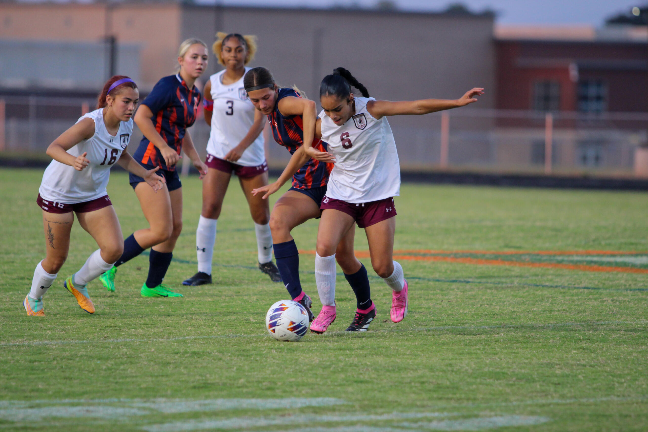 West Creek and Kirkwood High girls' soccer battle it out in
