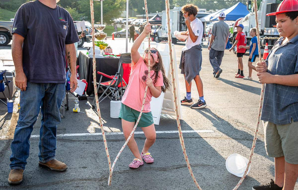 The annual National Night Out at Austin Peay State University's Fortera Stadium parking lot on August 6, 2024. (Wesley Irvin)