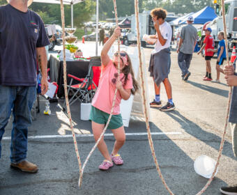 The annual National Night Out at Austin Peay State University's Fortera Stadium parking lot on August 6, 2024. (Wesley Irvin)