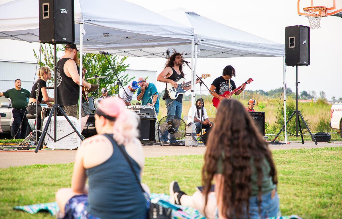 TB And The Fuzz at the Summer Concert Series at Barbara Johnson Park on August 15, 2024. (Wesley Irvin)