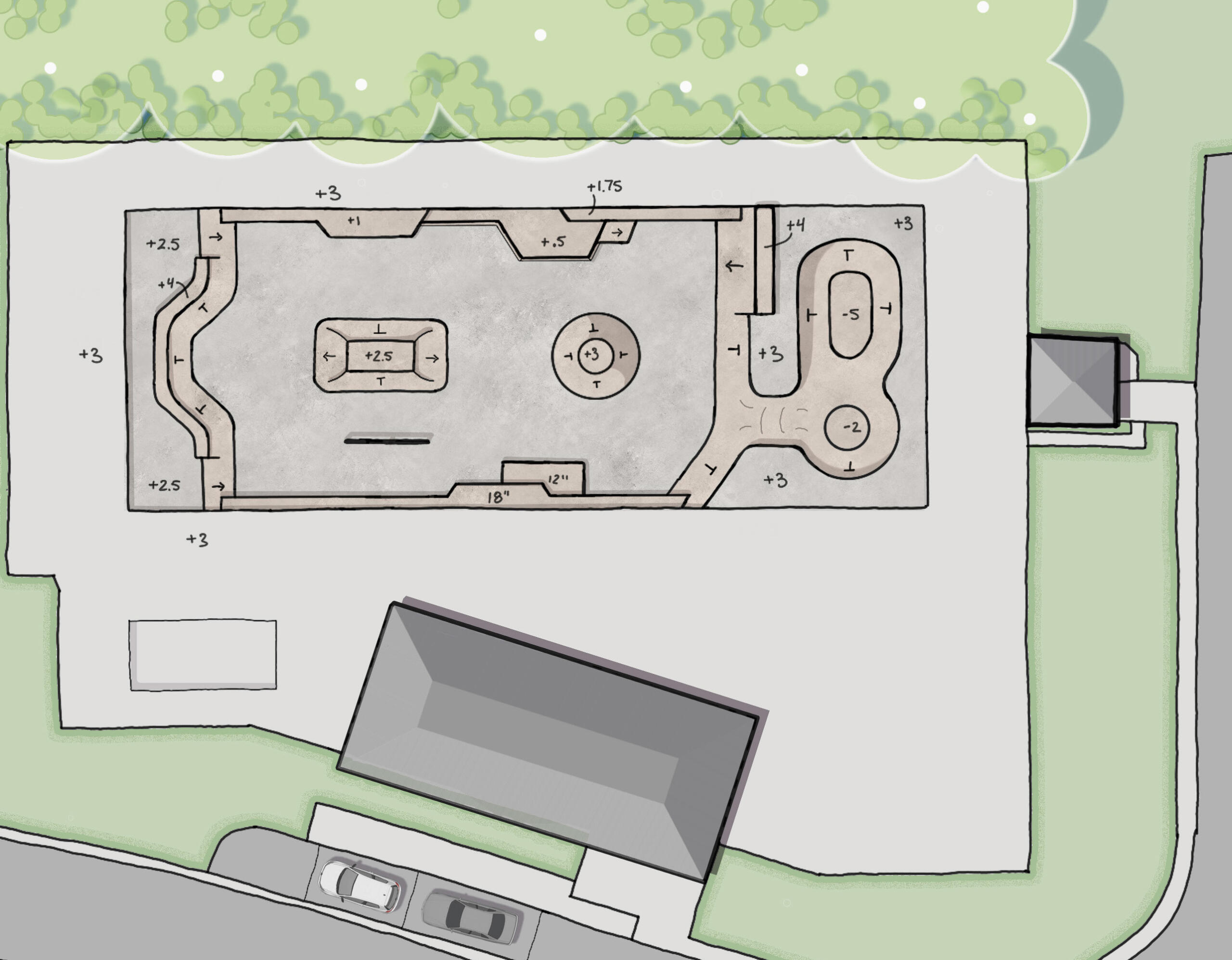 Plans unveiled for new Bel-Aire skatepark to replace swimming pool, Heritage skatepark to stay closed
