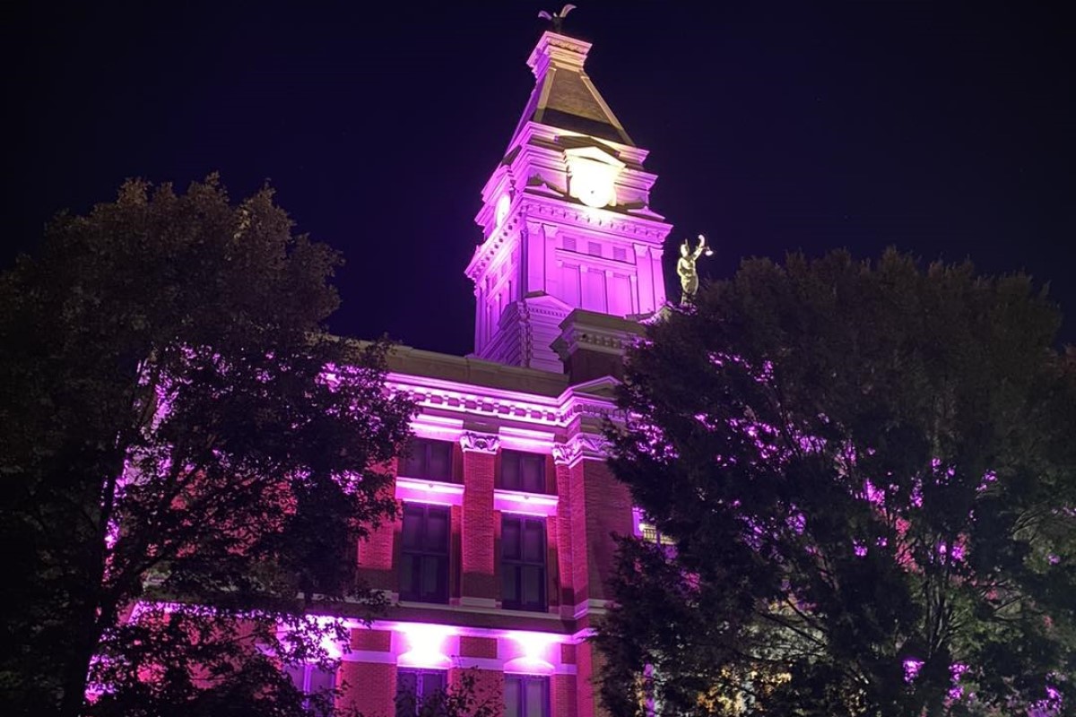 Clarksville lights up purple for Domestic Violence Awareness Month ...