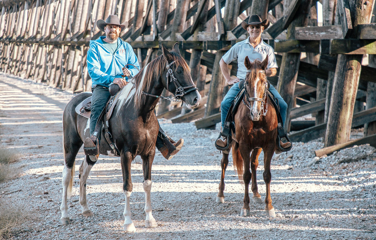 Owners of Veteran Equine Time on October 18, 2024. (Wesley Irvin)